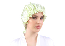 Load image into Gallery viewer, HONEYDEW &amp; IVORY - SILK BONNET
